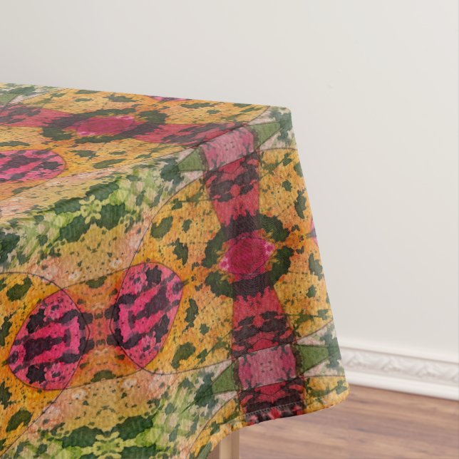 Toalha De Mesa Aquarela E Abstrato de Ink Expressionismo Arte (Posição Original)