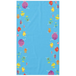 Toalha De Mesa Aquário de Peixes Fora de Corte de Primeira Mesa d