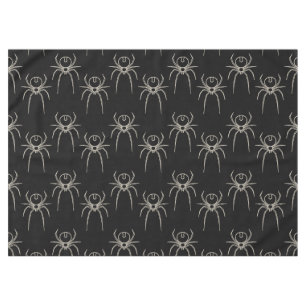 Toalha De Mesa Aranha - Bat Black e Bone White