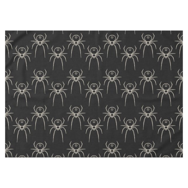 Toalha De Mesa Aranha - Bat Black e Bone White (Frente (Horizontal))