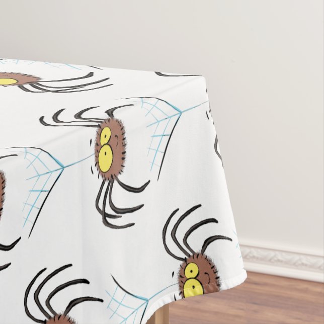 Toalha De Mesa Aranha de desenho animado fofa e engraçada (Posição Original)