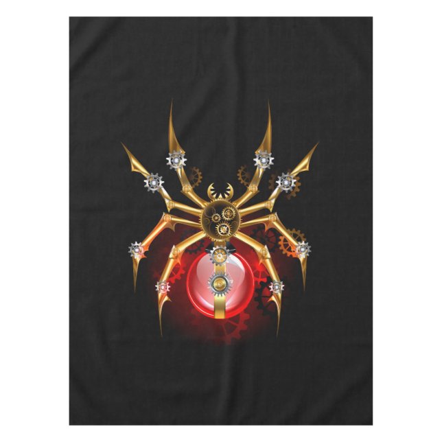 Toalha De Mesa Aranha-do-galo em preto (Frente)