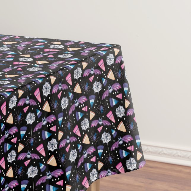 Toalha De Mesa Aranhas e Milho Doce do Halloween (Posição Original)