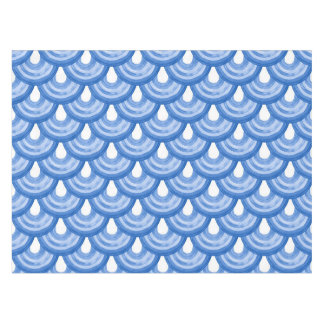 Toalha De Mesa Arco-íris em aquarela - padrão azul