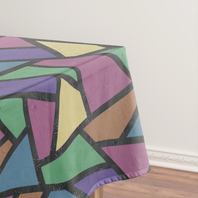 Toalha De Mesa Arco-íris torto cores padrão do mosaico (Posição Original)