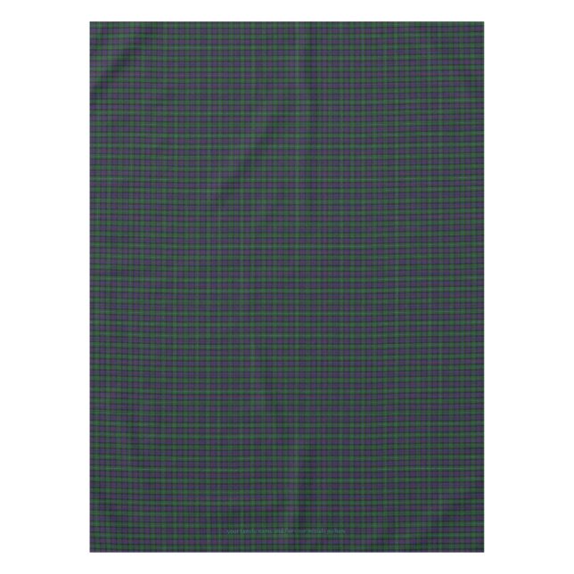 Toalha De Mesa Argyll District Tartan com monograma / nome (Frente)