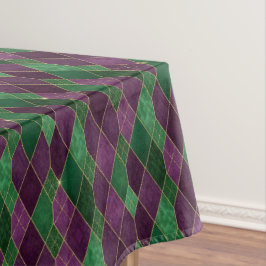 Toalha De Mesa Arlequim Diamante de Mardi Gras
