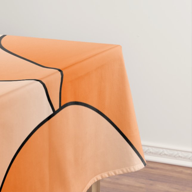Toalha De Mesa Art Deco Orange Scales Design Tablecloth (Posição Original)