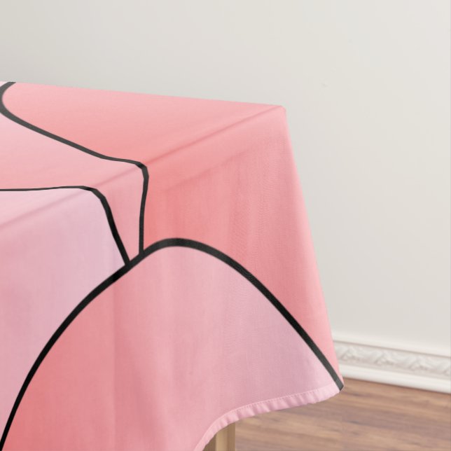 Toalha De Mesa Art Deco Pink Scales Design Tablecloth (Posição Original)