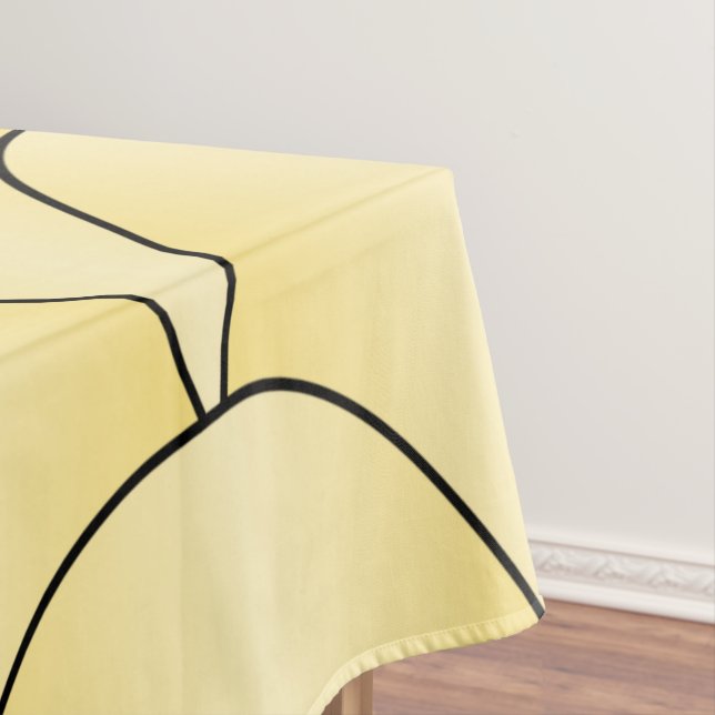 Toalha De Mesa Art Deco Yellow Scales Design Tablecloth (Posição Original)