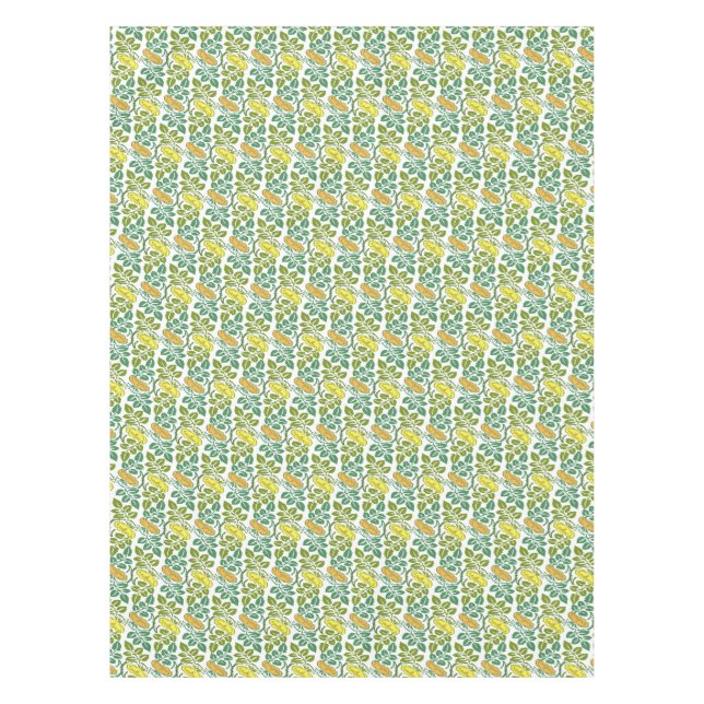 Toalha De Mesa Art Nouveau ButterCup - damask floral wallpaper (Frente)