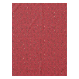 Toalha De Mesa Art Nouveau Retro Red Floral Natal Poinsettia