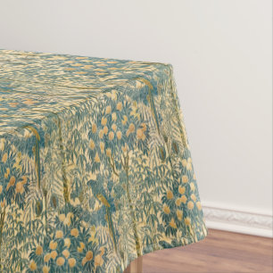 Toalha De Mesa Arte Antiga de Walter Crane de Arara e Fruta Cítri
