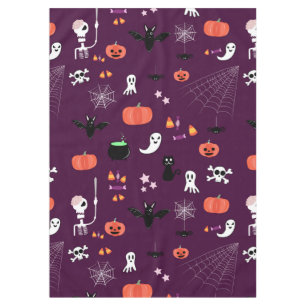 Toalha De Mesa Arte Assustadoramente Fofa de Halloween