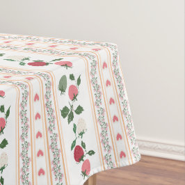 Toalha De Mesa Arte botânica retrô fofa padrão morango
