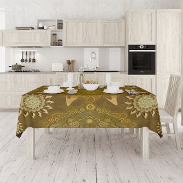 Toalha De Mesa Arte de hexa-ouro ursidae