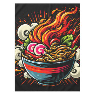 Toalha De Mesa Arte de Rua de Ramen Japonês Apimentado