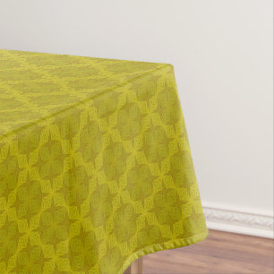 Toalha De Mesa Arte deco azeitona verde geométrica