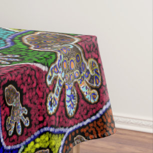 Toalha De Mesa Arte Polvo Azul Aninhado,