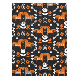 Toalha De Mesa Arte popular sobre cavalos escandinavos