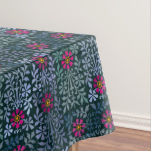 Toalha De Mesa Artes Vintage e Artesanatos Renascimento Jardim Fl
