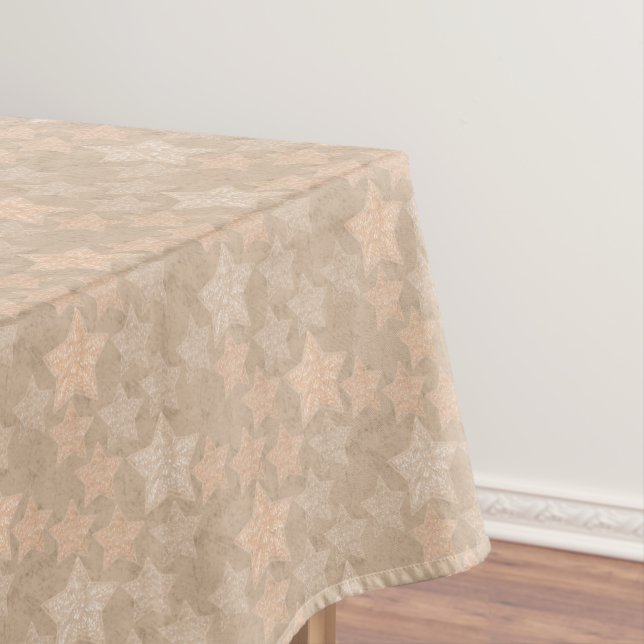 Toalha De Mesa Artesanato de fundo fascinável com estrelas. (Posição Original)