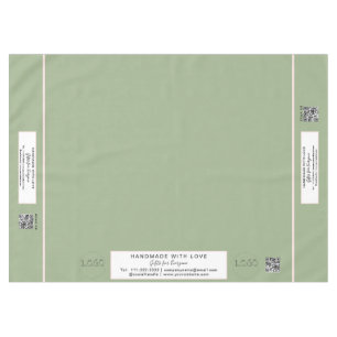 Toalha De Mesa Artesanato Mostrar Sage Blush Pink 60 x 84 QR Code