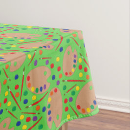 Toalha De Mesa Artista de Aniversário do Art Paint Palette Kid