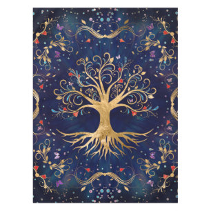Toalha De Mesa Árvore Colorida da Vida - Yggdrasil