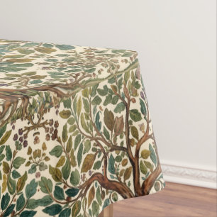 Toalha De Mesa Árvore da Vida de William Morris Vintage Pré-Rafae