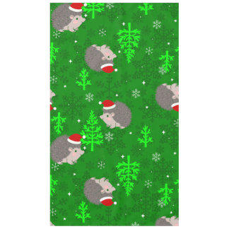 Toalha De Mesa árvore de natal santa ouriço floco de neve verde