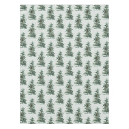 Toalha De Mesa Árvore de pinheiro verde clássico