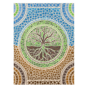 Toalha De Mesa Árvore de Yggdrasil- da arte #1 do ponto da vida