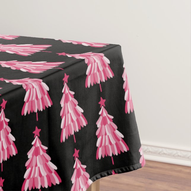 Toalha De Mesa Árvore Rosa Natal (Posição Original)