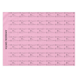 Toalha De Mesa Árvores de coco de cor rosa suave, personalizadas,