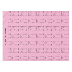Toalha De Mesa Árvores de coco de cor rosa suave, personalizadas,