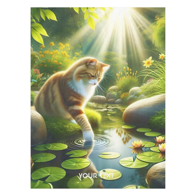 Toalha De Mesa Árvores de Gato Fantasy (Frente)