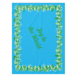 Toalha De Mesa Árvores de Natal Brancas Neves Alegrem-se ao Mundo