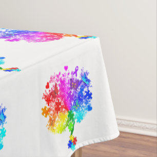 Toalha De Mesa Árvores do Espectro Autismo