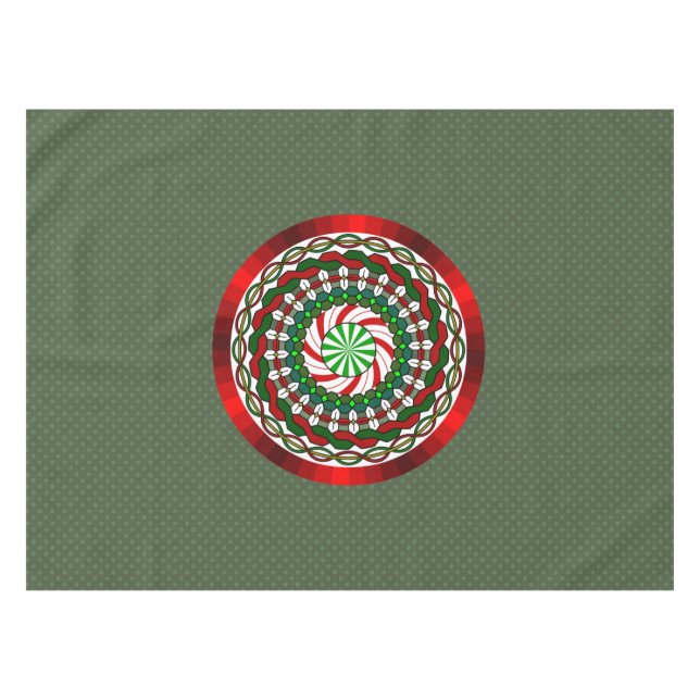 Toalha De Mesa As cores da mesa de Natal (Frente (Horizontal))
