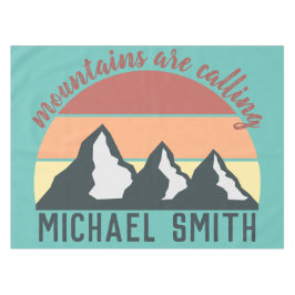 Toalha De Mesa As montanhas de pastagem chamam de céu monográfico