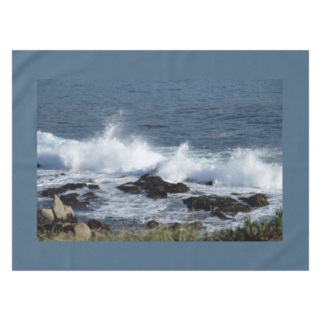 Toalha De Mesa As ondas do Oceano Pacífico (Frente (Horizontal))