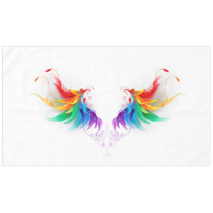 Toalha De Mesa Asas Fluffy Rainbow
