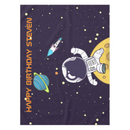 Toalha De Mesa Astronauta Espacial Explorando Aniversário do Espa