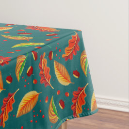 Toalha De Mesa Autumn Deixa Loucos Castanha Padrão Elegante Queda