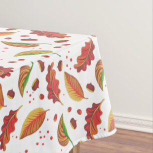 Toalha De Mesa Autumn Deixa Loucos Castanha Padrão Elegante Queda