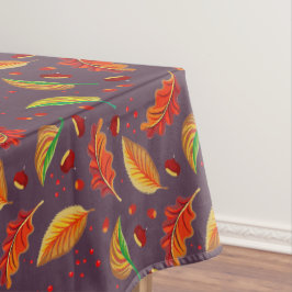 Toalha De Mesa Autumn Deixa Loucos Castanha Padrão Elegante Queda