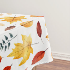 Toalha De Mesa Autumn Fall Deixa Terracotta Brown Boho Padrão