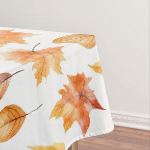 Toalha De Mesa Autumn Fall Deixa Terracotta Brown Boho Padrão