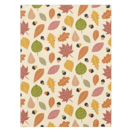 Toalha De Mesa Autumn Leaves com Bolotas em Terracotta Brown